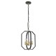 Prism-P0564-04F-P7TF-IE01 - Berlin 1 - Matt Black & Gold 4 Light Pendant