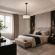 Prism-P0528-05H-P7AC-IE01 - Monaco 4BK - Matt Black 5 Light Pendant with Clear Glass Rods