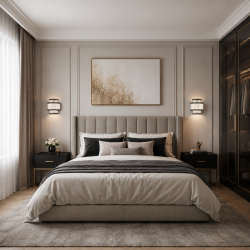 Monaco WBK - Matt Black 2 Light Wall Lamp with Clear Glass Rods