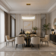 Prism-P0528-06R-V6AC-IE01 - Monte Carlo 4 - Matt Gold 6 Light over Island Fitting with Clear Glass Rods