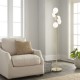 - Chicago FL - Brushed Brass 5 Light Floor Lamp with White Opal Glass Prism-F0574-05M-2GAA-IE01 - Chicago FL - Brushed Brass 5 Light Floor Lamp with White Opal Glass