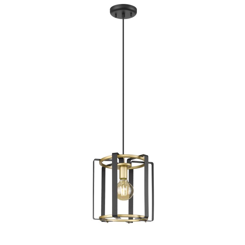 - Dallas 1 - Vintage Black & Gold Pendant Ø 30 cm Prism-P0564-01G-P7TF-IE01 - Dallas 1 - Vintage Black & Gold Pendant Ø 30 cm