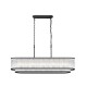 Prism-P0528-07J-P7AC-IE01 - Monaco 8BK - Matt Black 7 Light over Island Fitting with Clear Glass Rods