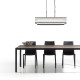 Prism-P0528-07J-P7AC-IE01 - Monaco 8BK - Matt Black 7 Light over Island Fitting with Clear Glass Rods