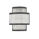 Wall Lights - Monaco WBK - Matt Black 2 Light Wall Lamp with Clear Glass Rods Prism-W0528-02B-P7AC-IE01 - Monaco WBK - Matt Black 2 Light Wall Lamp with Clear Glass Rods