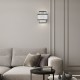 Wall Lights - Monaco WBK - Matt Black 2 Light Wall Lamp with Clear Glass Rods Prism-W0528-02B-P7AC-IE01 - Monaco WBK - Matt Black 2 Light Wall Lamp with Clear Glass Rods