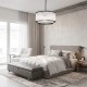Prism-P0528-05H-P7AC-IE01 - Monaco 4BK - Matt Black 5 Light Pendant with Clear Glass Rods