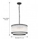 Prism-P0528-05H-P7AC-IE01 - Monaco 4BK - Matt Black 5 Light Pendant with Clear Glass Rods