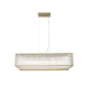 - Monte Carlo 4 - Matt Gold 6 Light over Island Fitting with Clear Glass Rods Prism-P0528-06R-V6AC-IE01 - Monte Carlo 4 - Matt Gold 6 Light over Island Fitting with Clear Glass Rods