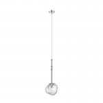 Vienna 2 - Clear Ice Glass with Chrome Single Pendant Vienna 2 - Clear Ice Glass with Chrome Single Pendant