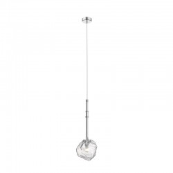 Vienna 2 - Clear Ice Glass with Chrome Single Pendant Vienna 2 - Clear Ice Glass with Chrome Single Pendant