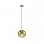 Zurich 2 - Matt Brass Pendant with Gold Ombre Glass Zurich 2 - Matt Brass Pendant with Gold Ombre Glass