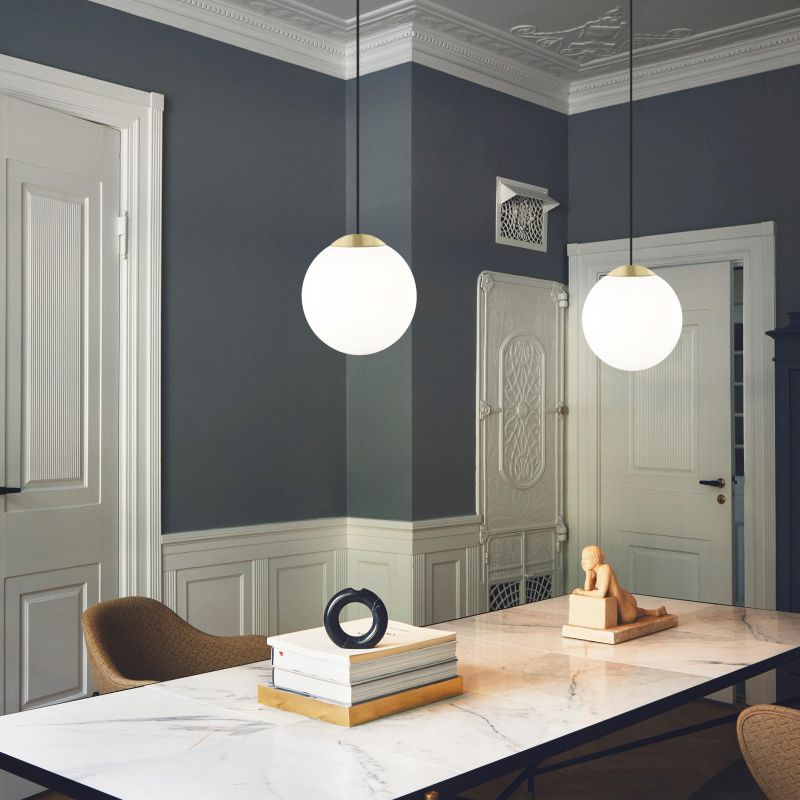 Ceiling Lights - Zurich 3 - Matt Gold Pendant with White Opal Glass Prism-P0468-01F-0FAA-IE01 - Zurich 3 - Matt Gold Pendant with White Opal Glass