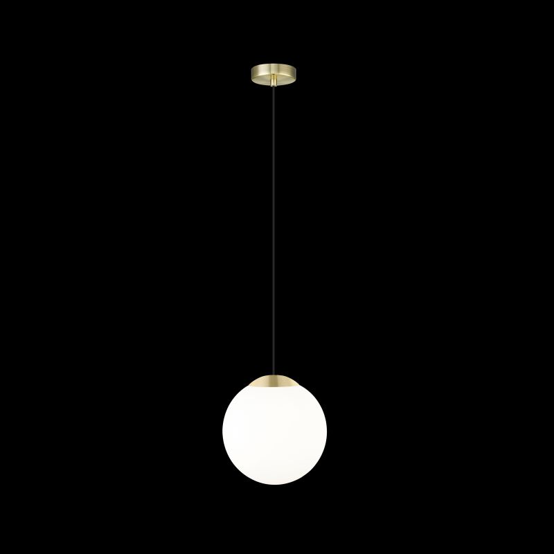 Ceiling Lights - Zurich 3 - Matt Gold Pendant with White Opal Glass Prism-P0468-01F-0FAA-IE01 - Zurich 3 - Matt Gold Pendant with White Opal Glass