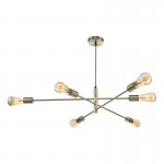 Anna AB - Adjustable Antique Brass 6 Light Centre Fitting Anna AB - Adjustable Antique Brass 6 Light Centre Fitting