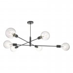 Anna BK - Adjustable Matt Black 6 Light Centre Fitting Anna BK - Adjustable Matt Black 6 Light Centre Fitting