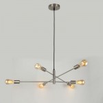 Anna SC - Adjustable Satin Chrome 6 Light Centre Fitting Anna SC - Adjustable Satin Chrome 6 Light Centre Fitting