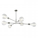Anna SC - Adjustable Satin Chrome 6 Light Centre Fitting Anna SC - Adjustable Satin Chrome 6 Light Centre Fitting