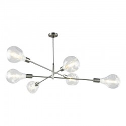Anna SC - Adjustable Satin Chrome 6 Light Centre Fitting Anna SC - Adjustable Satin Chrome 6 Light Centre Fitting