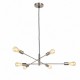 Prism-0646-6SC - Anna SC - Adjustable Satin Chrome 6 Light Centre Fitting