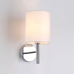 Bella WCH - Chrome Wall Lamp with White Shade Bella WCH - Chrome Wall Lamp with White Shade