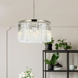 Chloe 2 - Crystal & Chrome 4 Light Chandelier Chloe 2 - Crystal & Chrome 4 Light Chandelier