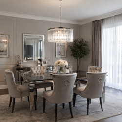 Chloe 3 - Crystal & Chrome 6 Light Chandelier