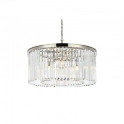 Chloe 3 - Crystal & Chrome 6 Light Chandelier Chloe 3 - Crystal & Chrome 6 Light Chandelier