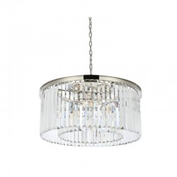 Chloe 3 - Crystal & Chrome 6 Light Chandelier Chloe 3 - Crystal & Chrome 6 Light Chandelier