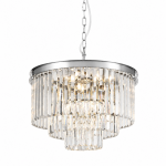 Heidi 1 - Crystal & Polished Chrome 9 Light Chandelier