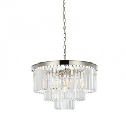 Heidi 1 - Crystal & Polished Chrome 9 Light Chandelier Heidi 1 - Crystal & Polished Chrome 9 Light Chandelier