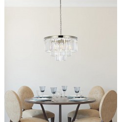 Heidi 1 - Crystal & Polished Chrome 9 Light Chandelier Heidi 1 - Crystal & Polished Chrome 9 Light Chandelier