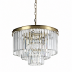 Prism-92100-9AB - Heidi 1AB - Crystal & Antique Brass 9 Light Chandelier