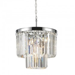 Heidi 2 - Crystal & Polished Chrome 3 Light Chandelier Heidi 2 - Crystal & Polished Chrome 3 Light Chandelier