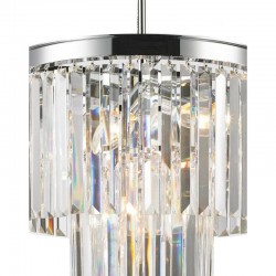 Heidi 2 - Crystal & Polished Chrome 3 Light Chandelier Heidi 2 - Crystal & Polished Chrome 3 Light Chandelier