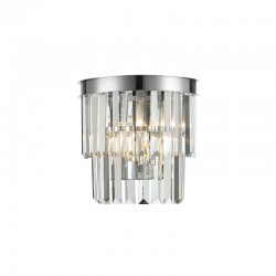 Heidi WCH - Chrome 2 Light Wall Lamp with Crystal Heidi WCH - Chrome 2 Light Wall Lamp with Crystal