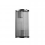 Monaco WCH - Chrome Wall Lamp with Clear Glass Rods Monaco WCH - Chrome Wall Lamp with Clear Glass Rods