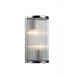 Monaco WCH - Chrome Wall Lamp with Clear Glass Rods Monaco WCH - Chrome Wall Lamp with Clear Glass Rods
