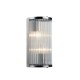 Prism-76233-2CH - Monaco WCH - Chrome Wall Lamp with Clear Glass Rods