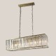 Prism-80905-8AB - Parker AB - Antique Brass 8 Light over Island Fitting with Crystal
