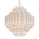 Prism-91001-12CH - Tonia - Clear Glass Tubes & Chrome 12 Light Chandelier