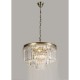 Crystal & Acrylic - Heidi 1AB - Crystal & Antique Brass 9 Light Chandelier Prism-92100-9AB - Heidi 1AB - Crystal & Antique Brass 9 Light Chandelier