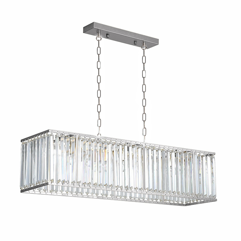 Prism-80905-8CH - Parker - Crystal & Chrome 8 Light over Island Fitting