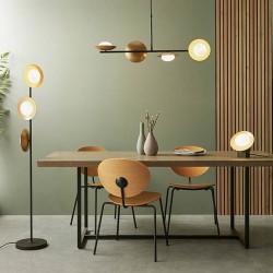 Omega - Bronze 4 Light over Island Fitting with White Glass & Gold Shades Omega - Bronze 4 Light over Island Fitting with White Glass & Gold Shades