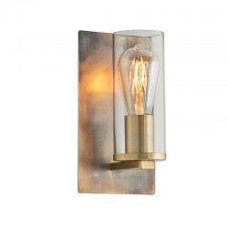 Lotus - Bronze Patina Wall Lamp with Clear Glass Shade Lotus - Bronze Patina Wall Lamp with Clear Glass Shade