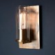 Ambience-63757 - Lotus - Bronze Patina Wall Lamp with Clear Glass Shade