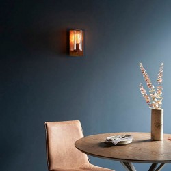 Lotus - Copper Patina Wall Lamp with Clear Glass Shade Lotus - Copper Patina Wall Lamp with Clear Glass Shade