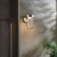 Ambience-63771 - Onix - Outdoor Brushed Silver LED Wall Lamp with Clear Glass