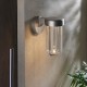 - Onix - Outdoor Brushed Silver LED Wall Lamp with Clear Glass Ambience-63771 - Onix - Outdoor Brushed Silver LED Wall Lamp with Clear Glass