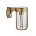 Onix - Outdoor Brushed Gold Wall Lamp with Clear Glass Onix - Outdoor Brushed Gold Wall Lamp with Clear Glass
